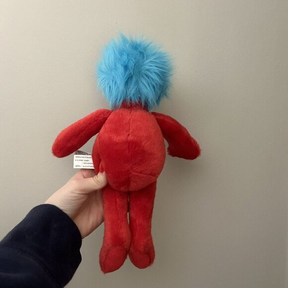 Dr. Seuss Thing 2 Aurora World Plush Plushy Stuffed Animal Winking Red Blue - Picture 5 of 5